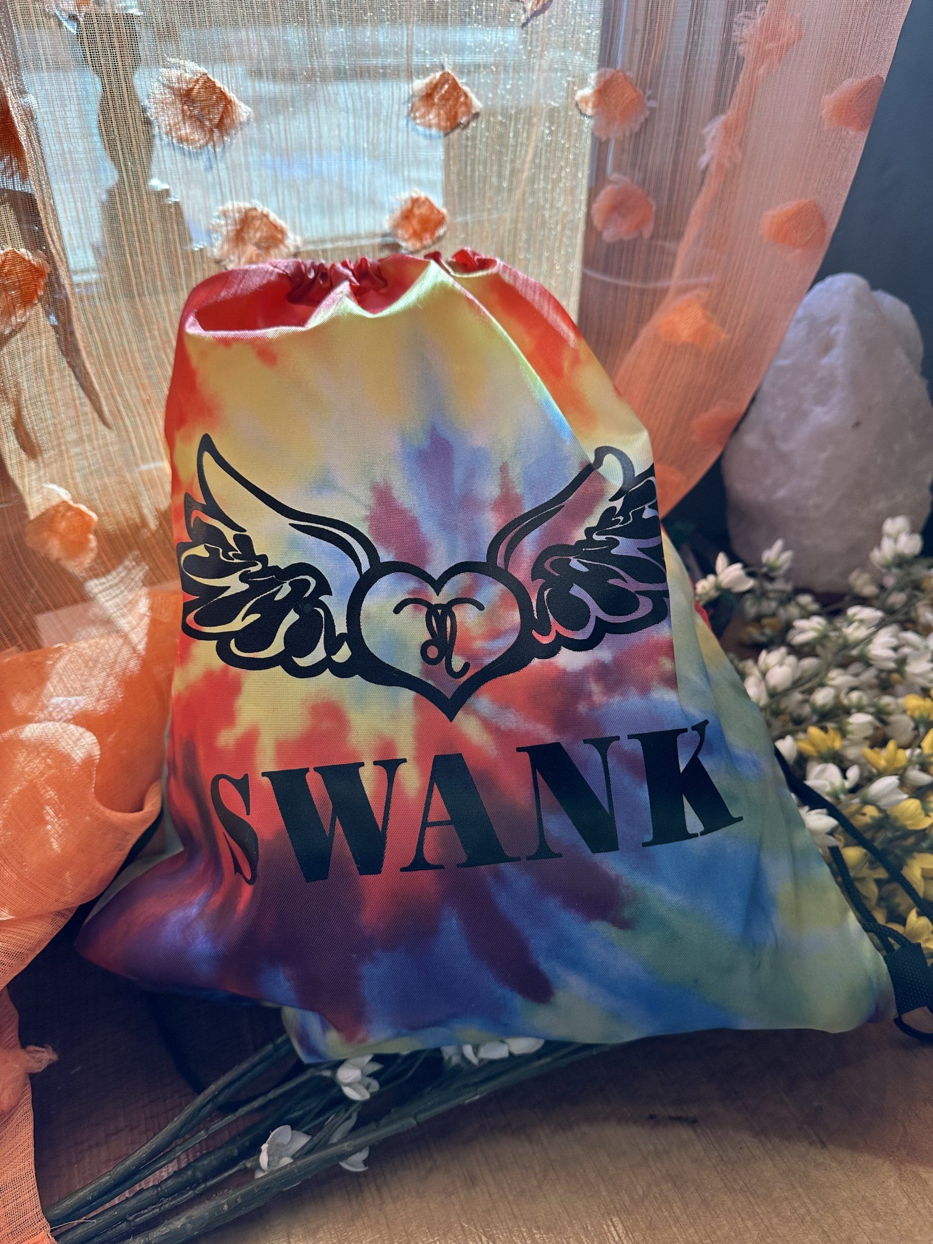 swank tie dye bag